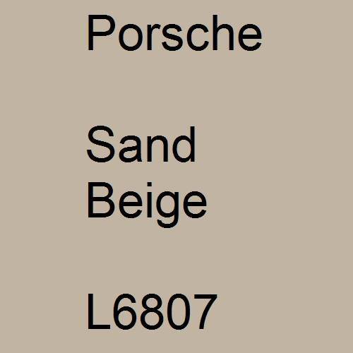 Porsche, Sand Beige, L6807.